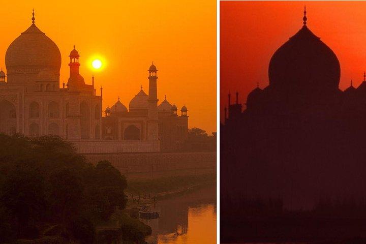 Taj Mahal Sunrise und Sunset Tour