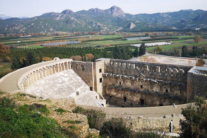 Tagesausflug zum Manavgat Wasserfall, Aspendos und Side von Alanya