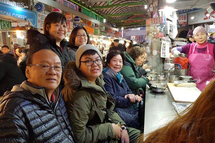 Zwischenstopp-Tour für die wichtigsten Sehenswürdigkeiten von Seoul und Gourmet-Tour (inkl. Mittagessen)