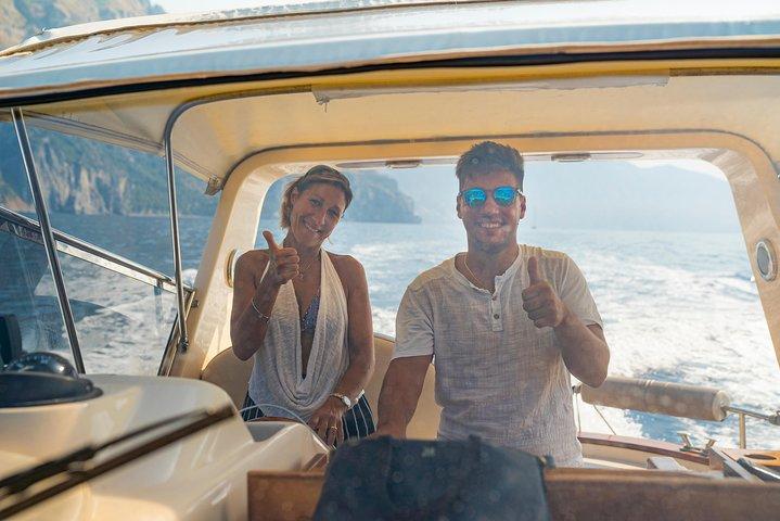 Lille gruppe bådtur: Opdag Amalfikysten fra Positano