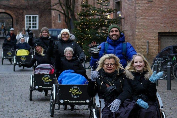 Excursion privée à Copenhague en famille en vélo cargo