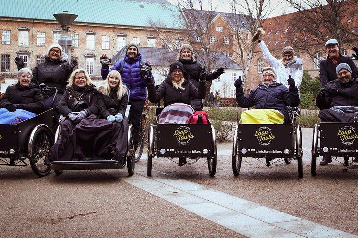 Excursion privée à Copenhague en famille en vélo cargo