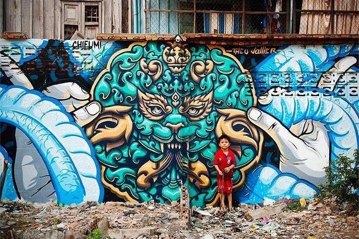 Ochtendmarkt en straatkunsttour in Phnom Penh