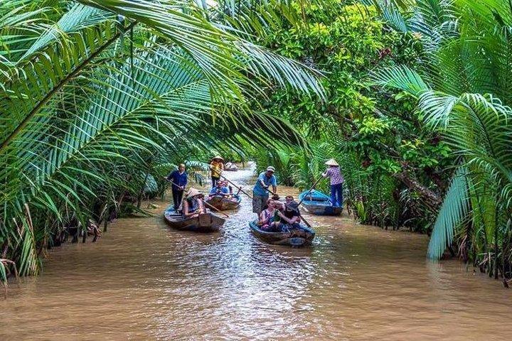 Excursão privada de um dia ao delta do Mekong