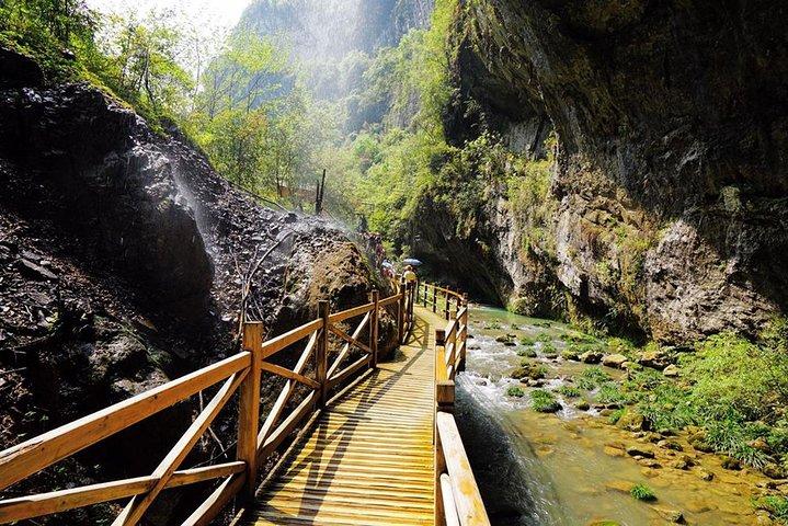 Zhangjiajie dagstur i Grand Canyon, Glass Bridge, Baofeng-søen