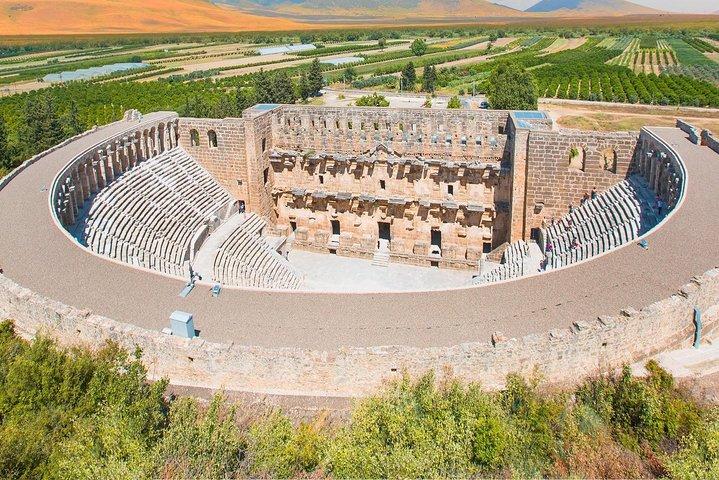 Excursión de un día a las cataratas de Kursunlu, Aspendos y antiguas ruinas de Side from Alanya