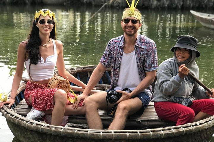 HOI AN Biking Vegetable Village, Basket Boat, Coconut Forest