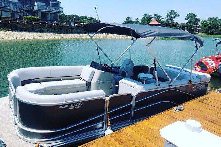 6 uur privé Hilton Head Ponton-bootverhuur
