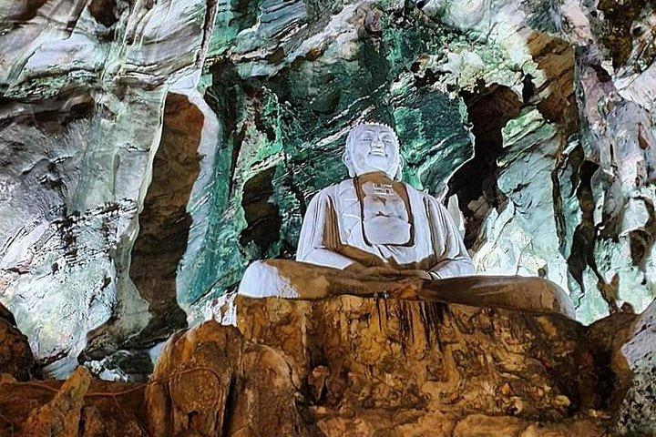 Visita guiada para visitar Marble Mountain, Lady Buddha Statue y Monkey Mountain en jeep