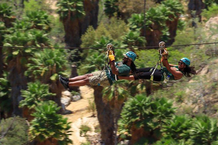 Avventura di mezza giornata con zip line a Los Cabos