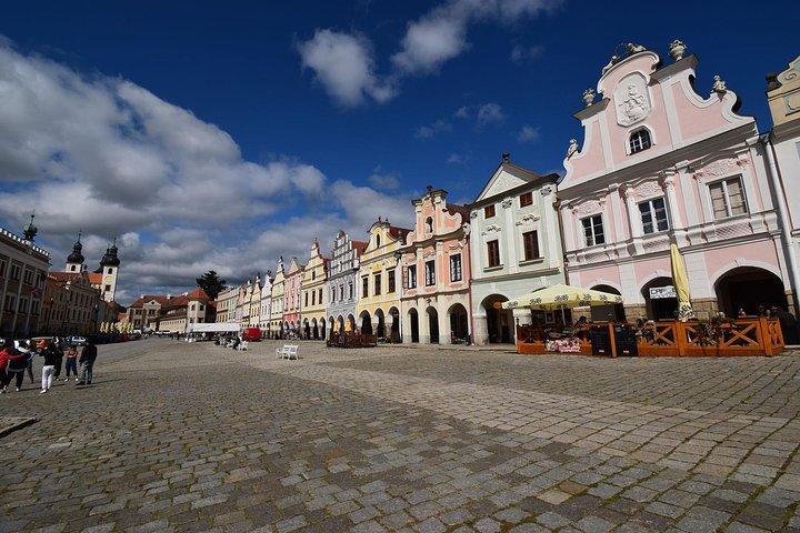 Envägsöverföring från VIENNA till Prag med valfri stopp vid Telc (UNESCO)