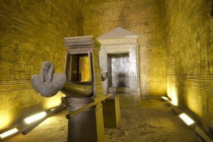 Transfer to Luxor from Aswan and visit Kom Ombo and Edfu Temples