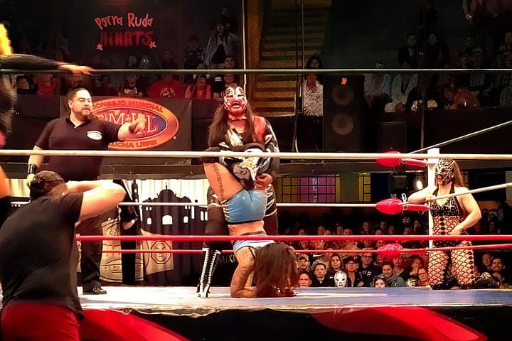 Lucha Libre wrestling show, tacos and beer with artist