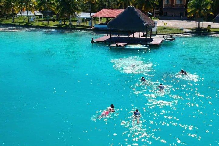 Tour de 1 dia a Bacalar, Cenotes e Lagoa de 7 cores com almoço em Cancun