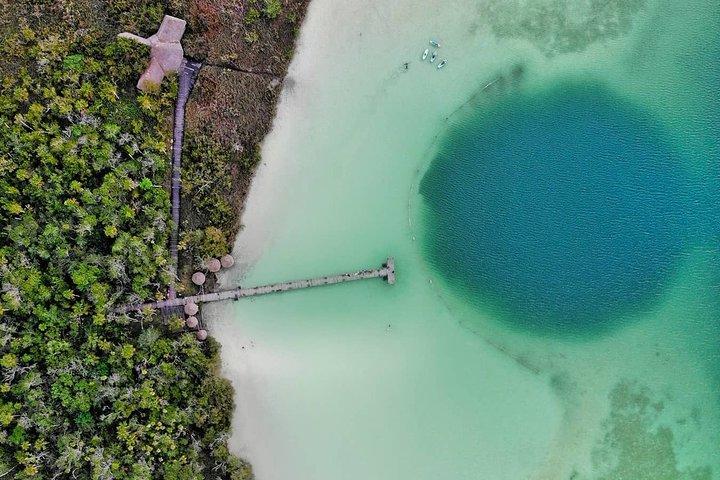 Explore Cenotes em Tulum Kaan Luum Lagoon de Cancún