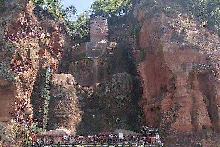 Visite privée d'une journée de Chengdu à Panda Base et au Bouddha de Leshan