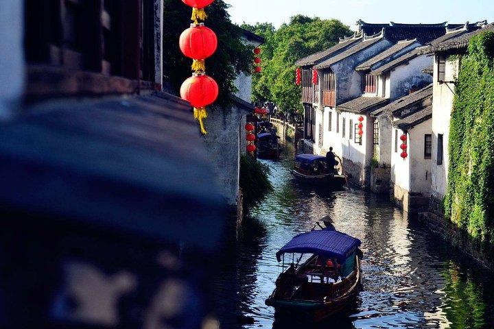 Excursion privée d'une journée à Suzhou et à Zhouzhuang Water Town au départ de Wuxi