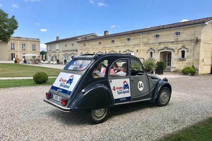 Visite privée du Médoc de 4,5 heures dans une Citroën 2CV au départ de Bordeaux