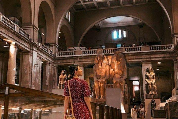 Privat tur til museet for egyptiske antikviteter, Mohamed Ali-moskeen og det koptiske Kairo