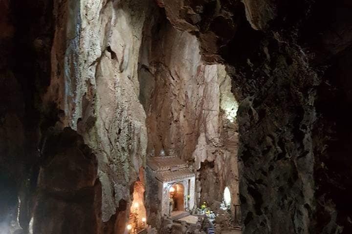 Privéautotransfer naar Da NangCity Marble Mountain-Monkey Mountain-Dragon Bridge