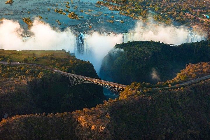 Helikoptertur over Victoria Falls