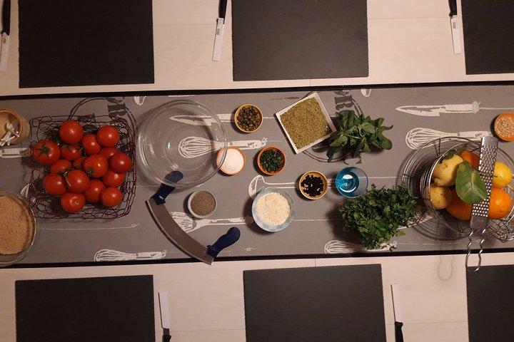 Aula de culinária siciliana em Palermo