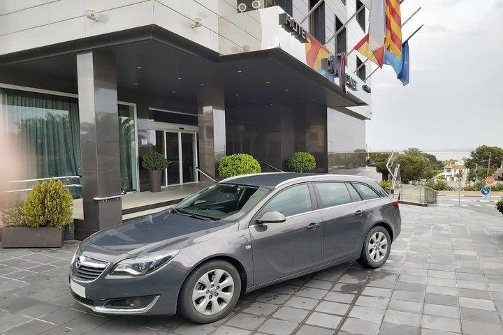 Transfer Benidorm - Alicante Lufthavn i privat bil max. 3 passagerer