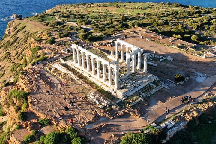 Temple of Poseidon and Cape of Sounion private sunset Tour
