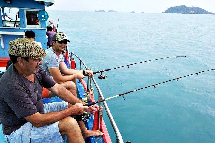 Excursão de um dia de pesca de barco privado de Koh Samui