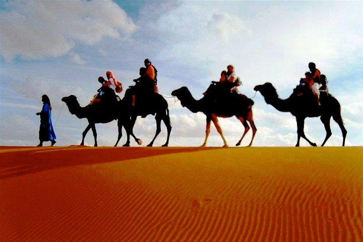 Privat Camel Sunset Ride Experience i Merzouga Dunes