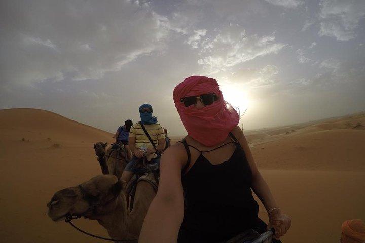 Privat Camel Sunset Ride Experience i Merzouga Dunes