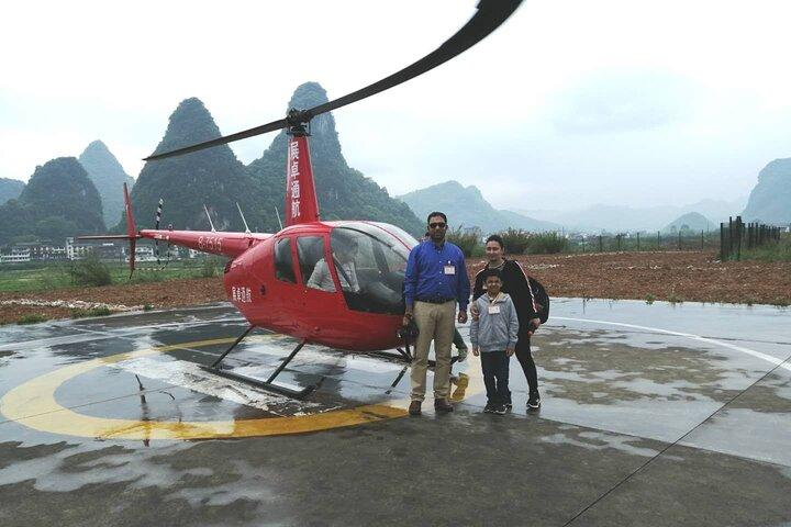 Yangshuo Helicopter Tour from Guilin hotel
