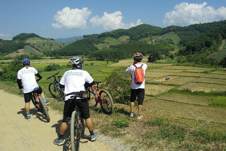 Full day Mountain biking to Waterfall and Hot spring