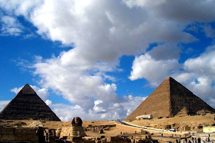 Visite d'une journée complète des pyramides Sakkara, Dahshur et Giza, déjeuner compris