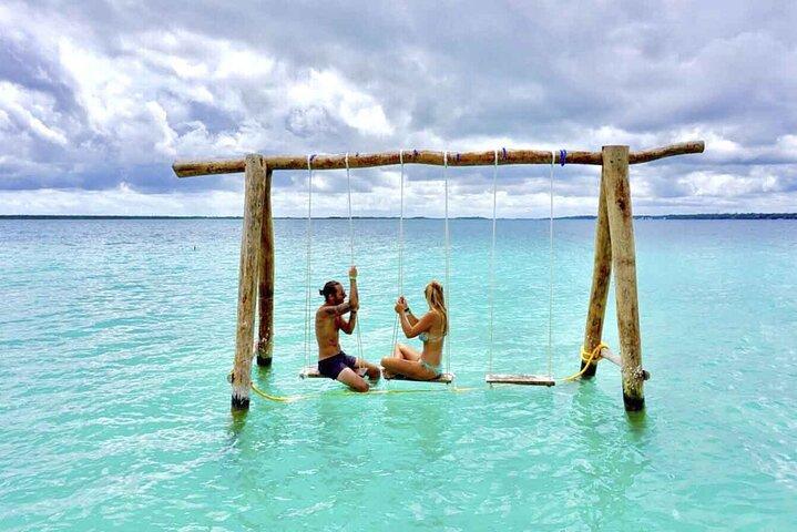 Bacalar, lagon coloré. Expérience magique en 1 journée avec déjeuner et transport