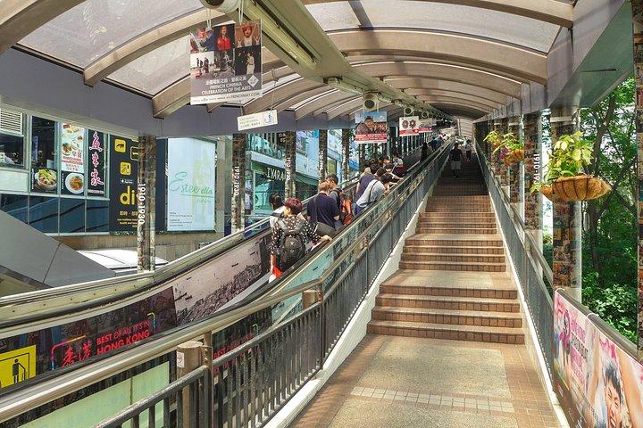 Victoria Peak: Steigen Sie auf einer Audiotour über das Mid-Levels-Eskalato auf den Gipfel