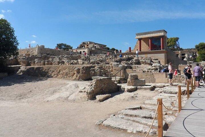 Tour di un'intera giornata a Cnosso e Heraklion da Chania e Rethymno
