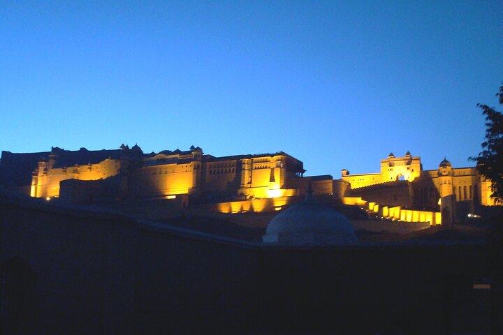 Sound & Light Show På Amber Fort, Jaipur