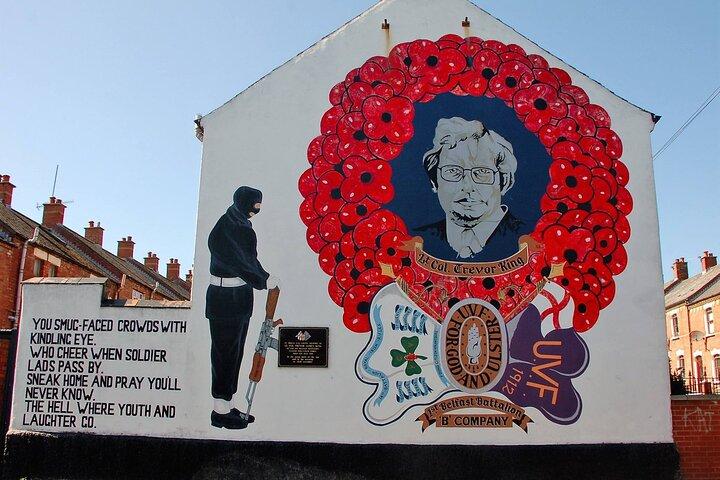 Visite privée de Belfast Troubles Cab Aventure 2hrs Guide personnel