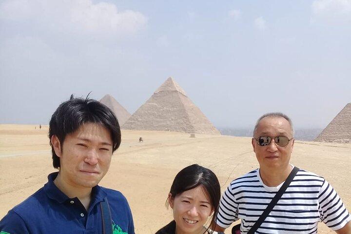 Excursion d'une demi-journée aux pyramides de Gizeh avec balade à dos de chameau et déjeuner