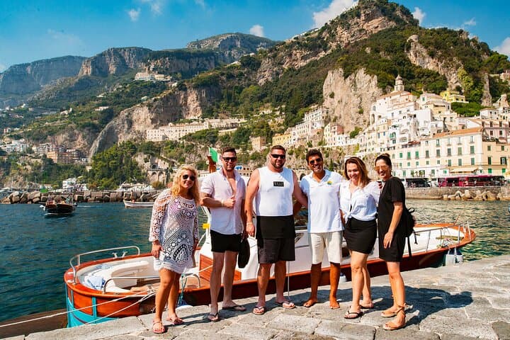 Full day Small Group Boat Tour of the Amalfi Coast from Naples