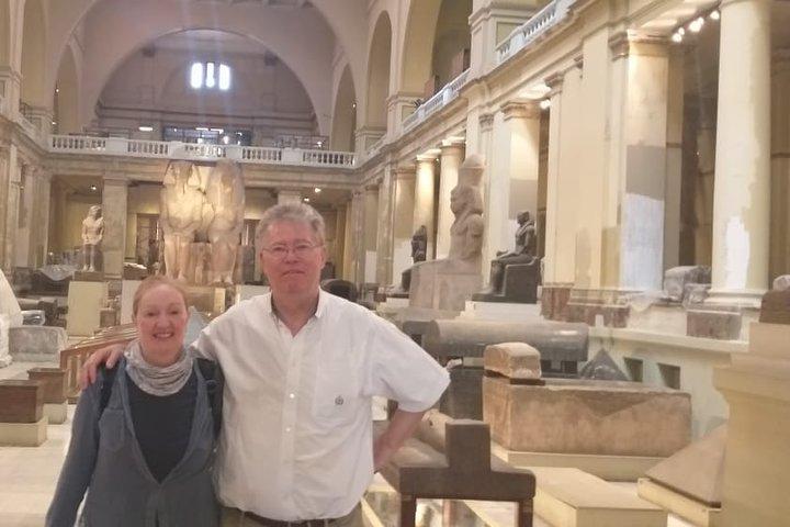 Guidad tur till pyramiderna, sfinxen, egyptiska museet och Khan El-khalili med biljetter
