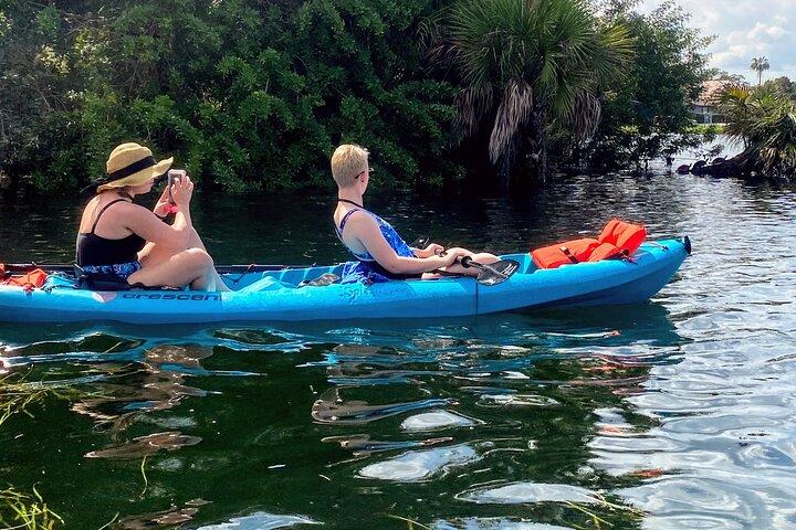Heldags tandemkajakudlejning for to personer i Crystal River, Florida