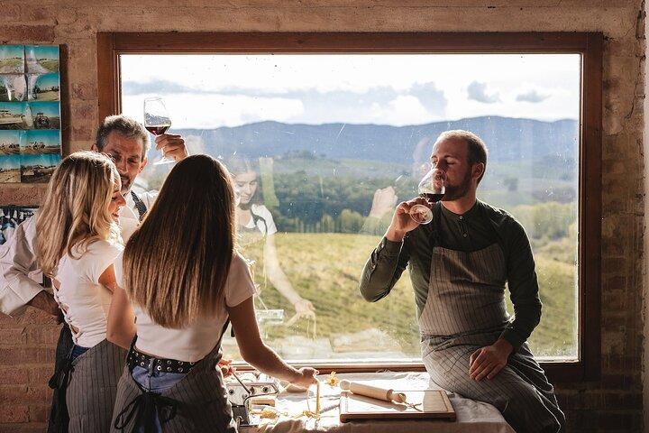 En Brunello-matlagningskurs med vingårdsutsikt