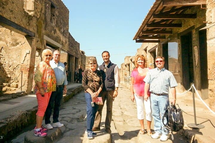 Private Pompeii and Vesuvius with Wine Tasting and Full Tickets