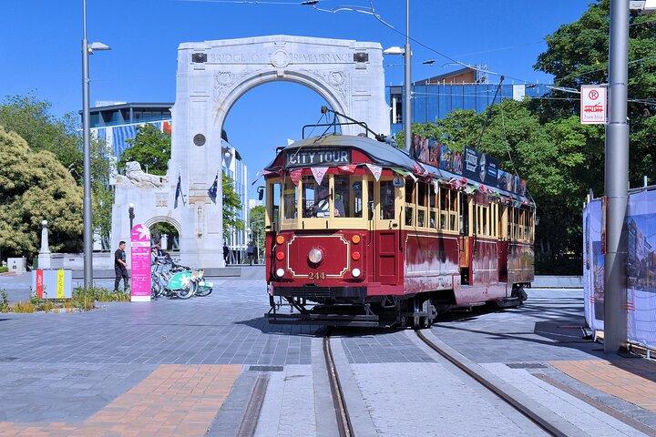 Christchurch con paradas libres en tranvía