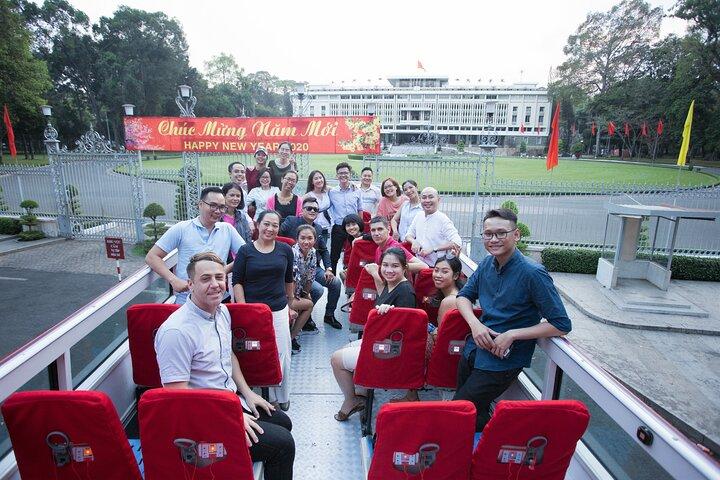 Ho-Chi-Minh-Stadtrundfahrt und Ticket für den Unabhängigkeitspalast 2 in 1