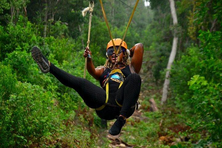 Maya Adrenaline Tulum: Cenote + 5 Ziplining + ATV eventyr