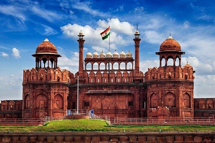 Licht- und Tonshow im Red Fort von Delhi