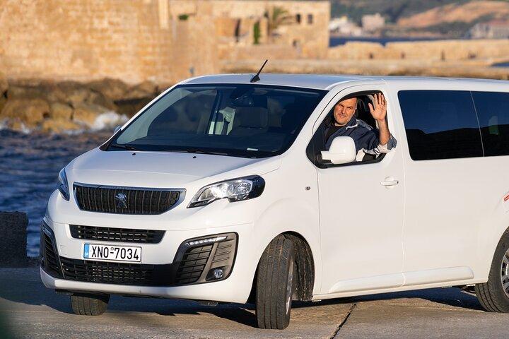 Tour privato in furgone alla spiaggia di Falassarna da Chania